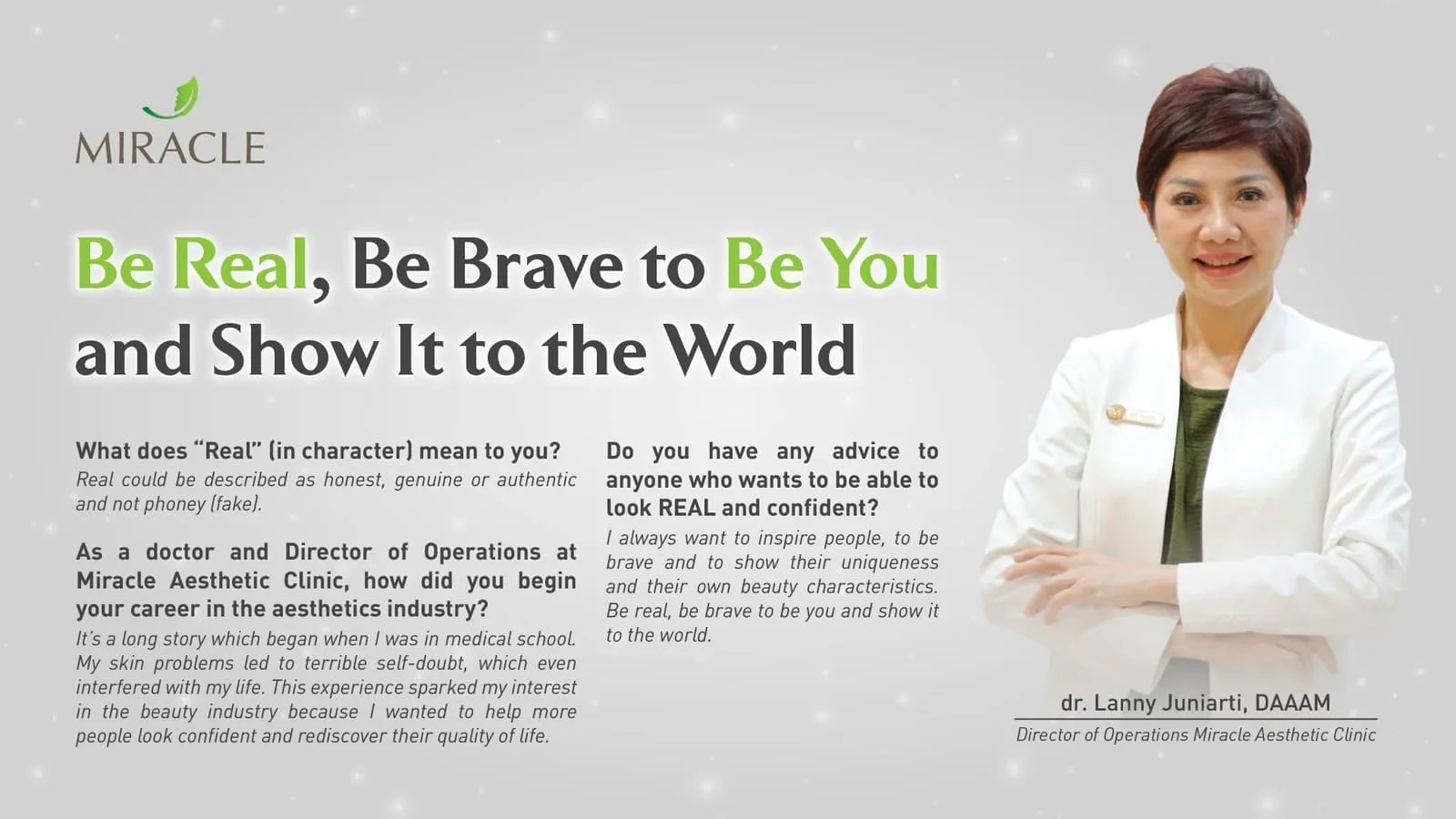 Be Real, Be Brave to Be You